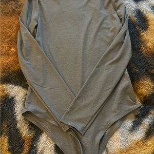 H&M Gray Long Sleeve Bodysuit